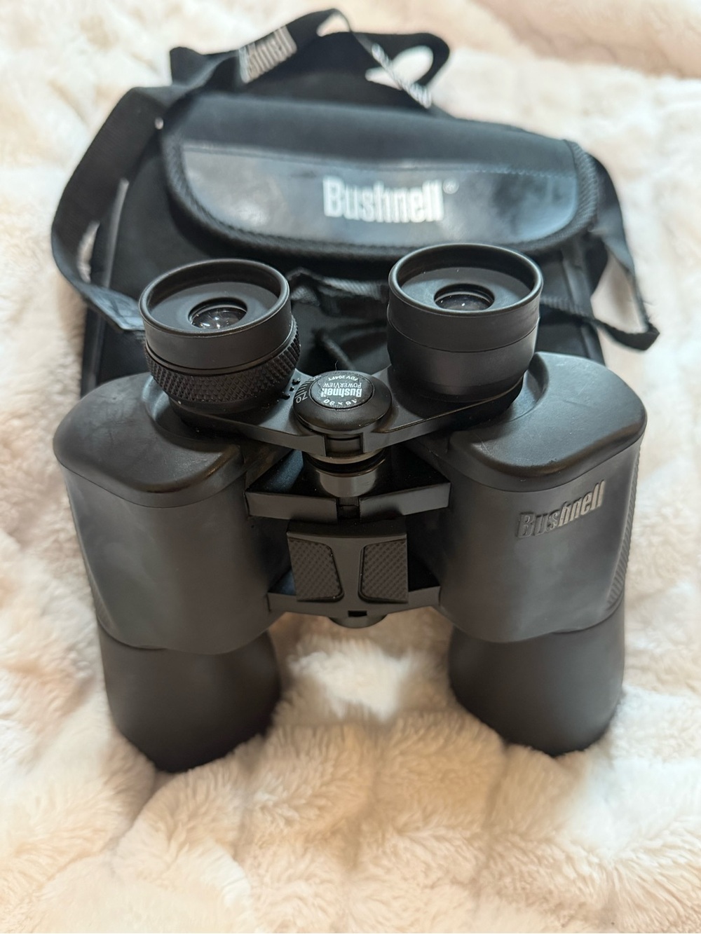 Bushnell Black Binoculars with Carry Case and Neck Strap